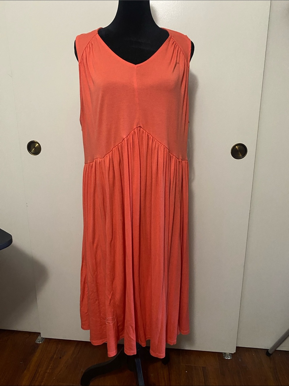 Lane Bryant Coral Midi Dress